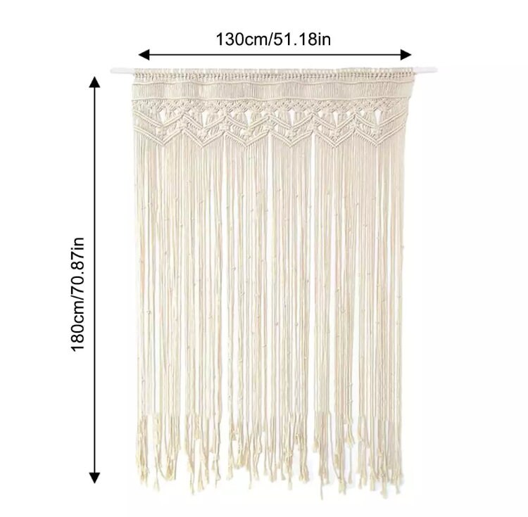 130x180cm Door Tassel Curtain Wall Hanging Macrame Handwoven Etsy UK