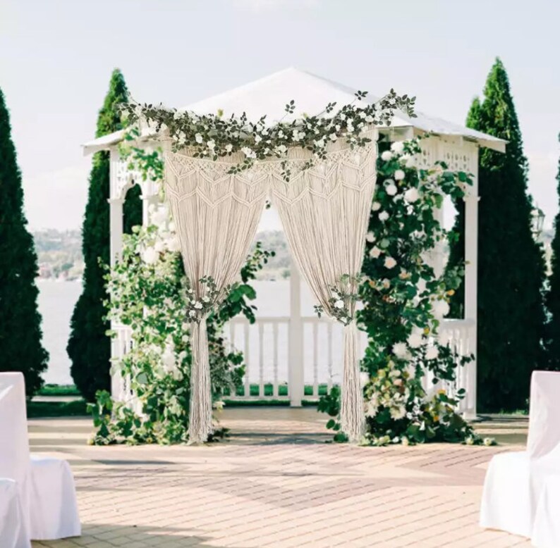 130x180cm Door Tassel Curtain Wall Hanging Macrame Handwoven Etsy UK