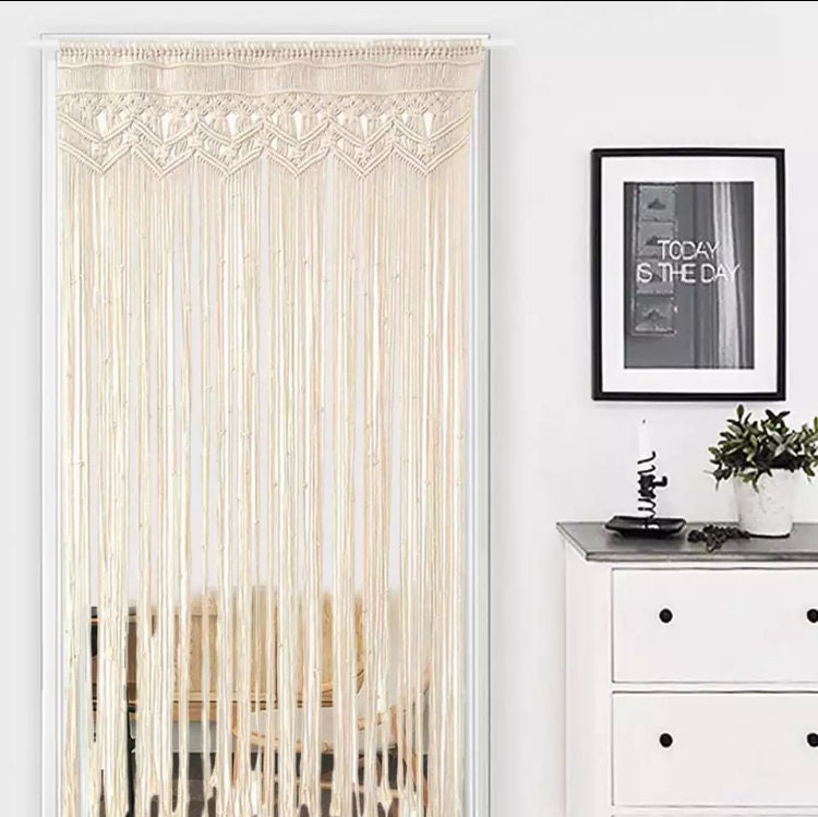 130x180cm Door Tassel Curtain Wall Hanging Macrame Handwoven Etsy UK