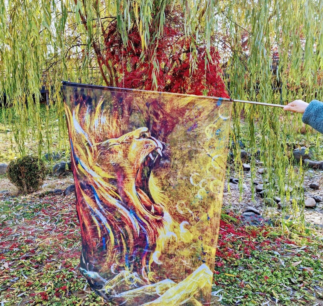 Lion of Judah Large Worship Flag Etsy