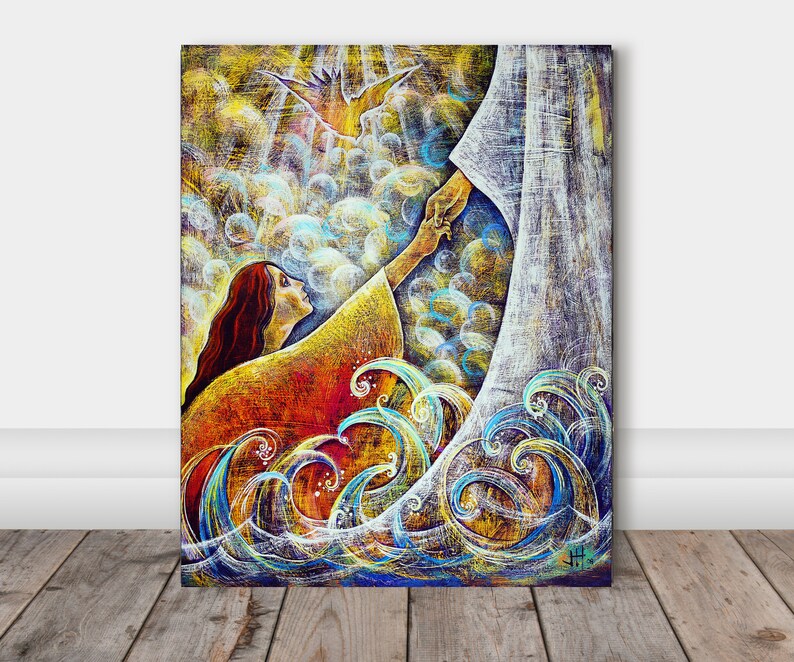 My Comforter Christian Painting Grace Encounter With Jesus Etsy