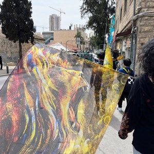 Lion of Judah - Large Worship Flag