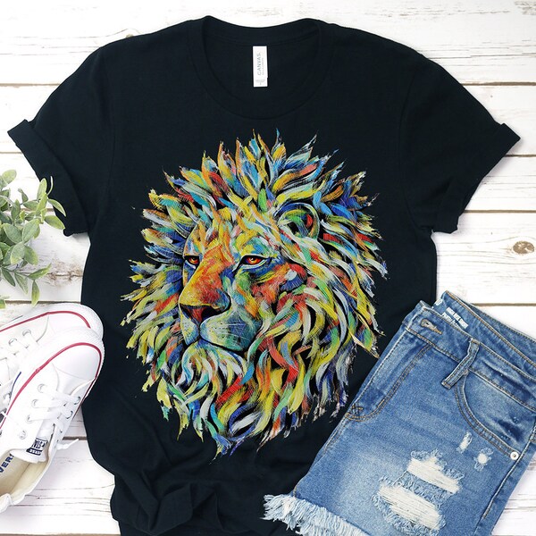 Lion T Shirt Etsy