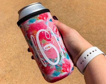 the lit handlers Personalized 16oz/Bullet Can Cooler with Handle | Can Cooler | Energy Drink | Gift Guide | Valentine's Gift