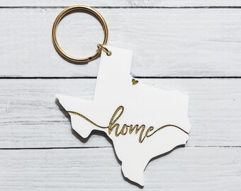 State Hometown Acrylic Keychain | Christmas | Gift Guide | Stocking Stuffer