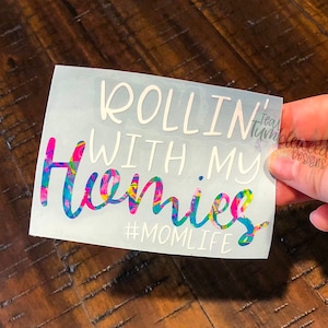 Rollin' with My Homies Car Decal, Cup Decal | Christmas | Gift Guide | Stocking Stuffer