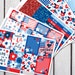 4th of July Floral - A La Carte - Planner Stickers Designed for Erin Condren Life Planner Vertical