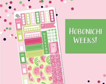 HOBONICHI WEEKS planner sticker kit, Watermelon