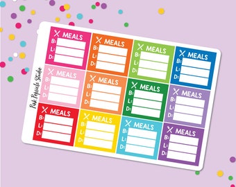 Breakfast Lunch Dinner Stickers - Etsy