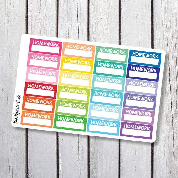 Stickers Pencil Student Planner Stickers Designed for Erin Condren Life ...