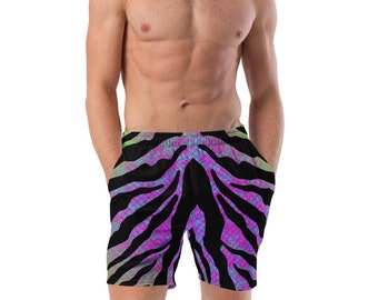 Mens Animal Print Bathing Suit Swimwear, Swim Trunks, Men's swimsuits, Swim Shorts For Guys, Beach Board Shorts For Travel and Summer Sports