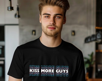 Küssen Sie mehr Jungs Shirt, Trans Männer Pride T-Shirt, LGBTQ T-Shirt, Pride Month Shirt, LGBTQ Geschenke, Transgender Geschenke, Trans Pride T-Shirt, Pride Shirt