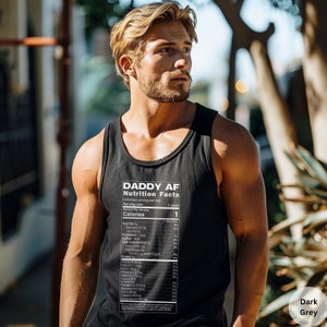 Daddy AF Semen Nutrition Gay Pride LGBTQ Tank Top, Hot Dad Tee, Pride Month Shirt, LGBTQ Gifts, Gay Pride Gift, Sexy Daddy Gift, Funny Shirt