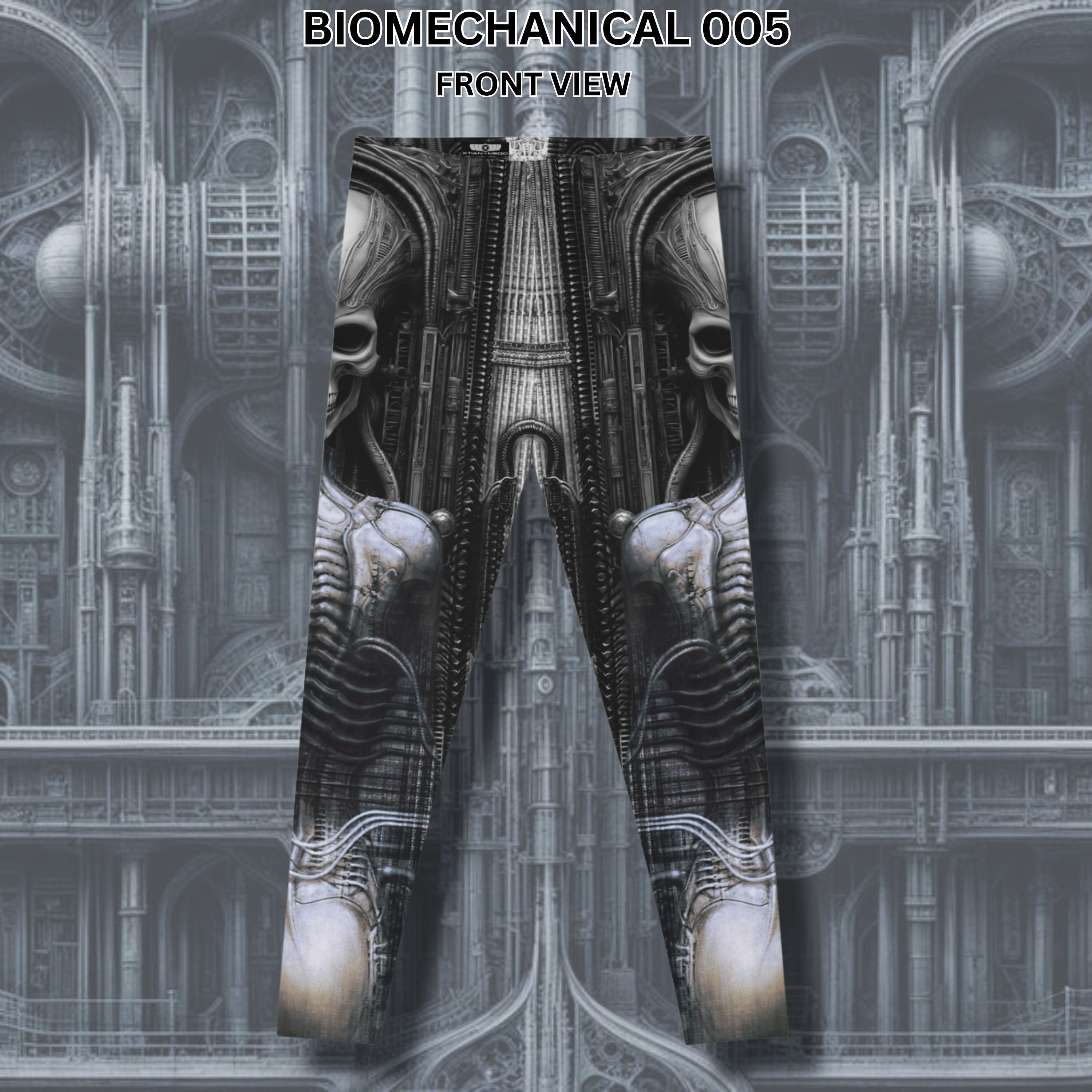 Giger Style Alien Leggings, Biomechanical Skeleton Sci-fi Cosplay ...