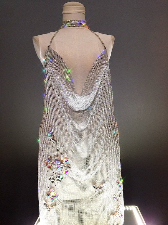 swarovski crystal cocktail dress