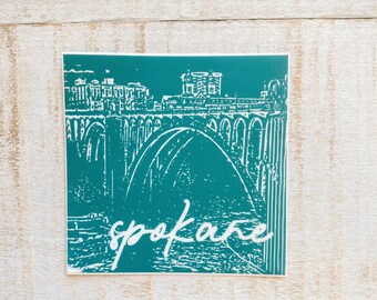 Monroe Street Bridge Sticker