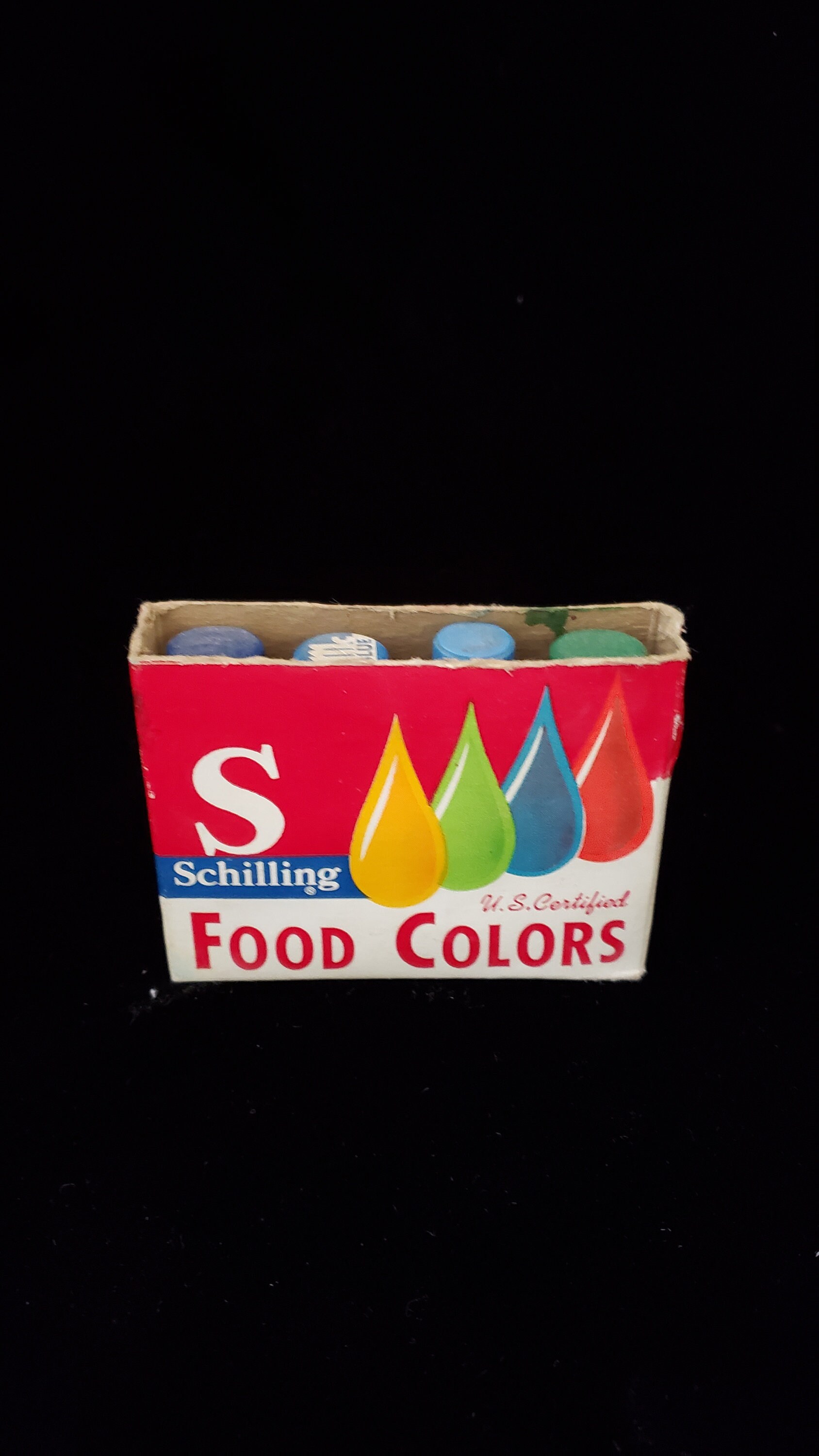 Vintage Food Coloring Bottles. 1950's Midcentury Kitchen Etsy