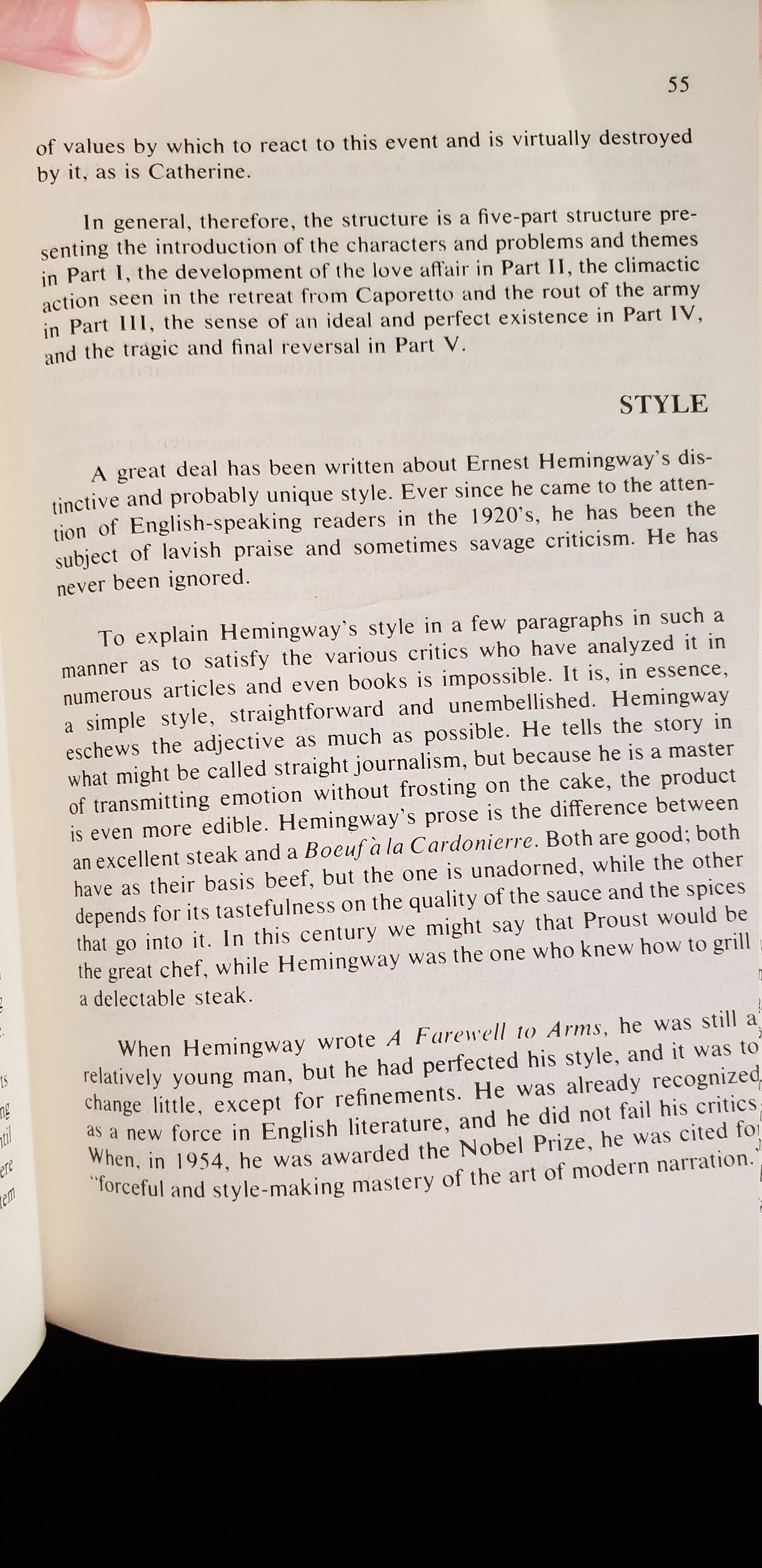 A Farewell to Arms Cliffs Notes 1966 Study Guide Test Prep Etsy
