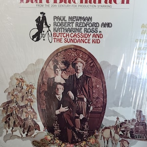 Burt Bacharach Butch Cassidy and the Sundance Kid, Original Score, 1969 Bacharach Music, VintageLoretto