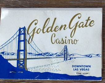 Vintage Vegas Golden Gate Casino Sewing Kit, Oldest Hotel in Las Vegas, Vegas Souvenir, Mid-Century Vegas, Downtown Vegas Fremont Street