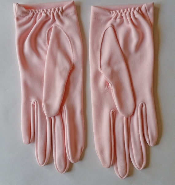 Vintage Pink Girl's Gloves, Dressy Gloves, Weddin… - image 5