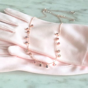 Vintage Pink Girl's Gloves, Dressy Gloves, Wedding Gloves, Costume Gloves, Pink Gloves, Quinceanera, VintageLoretto