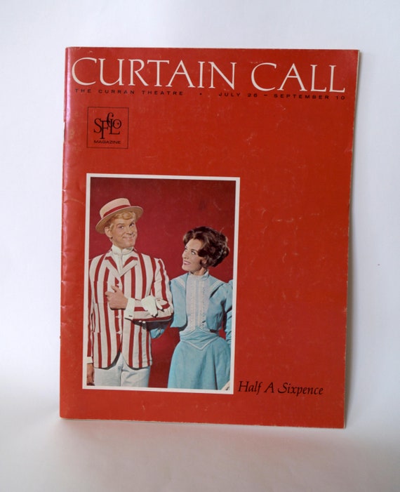 1966 Half A Sixpence Program Magazine Curtain Call The Etsy