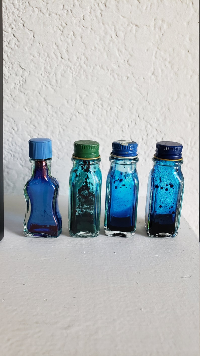 Vintage Food Coloring Bottles. 1950's Midcentury Kitchen Etsy
