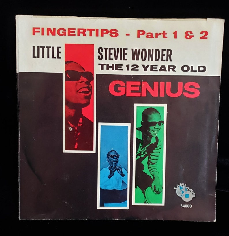 Little Stevie Wonder Fingertips 45 RPM Record and Cover - Etsy