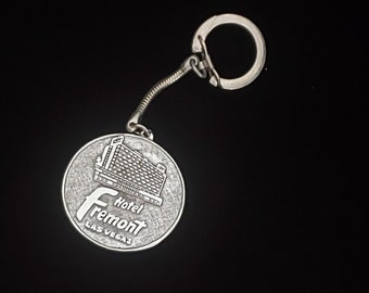 Fremont Hotel Key Chain, 1960&#39;s memorabilia, Vintage Vegas, Downtown Fremont Street, JFK Memorabilia, VintageLoretto, Gift for Him
