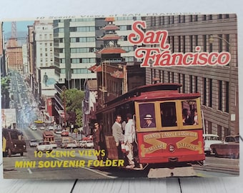 Mini San Francisco Souvenir Booklet, 1960's San Francisco, Retro Bay Area Book