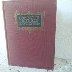 Vintage 1928 Compton Picture Encyclopedia, Volume 10 INDEX, Antique Ephemera, Collector Book, VintageLoretto