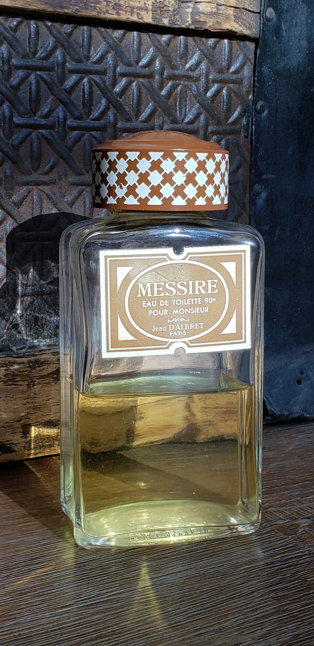Vintage Messire Men's Cologne Bottle Mic Century Cologne Etsy