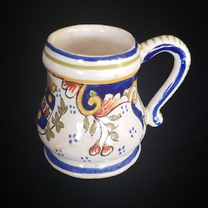 Tiny French Cup, Tooth Pick Holder,  from Cherbourg, France, 1944, Battle of Cherbourg, RARE FIND, VintageLoretto