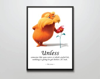 lorax wall art etsy