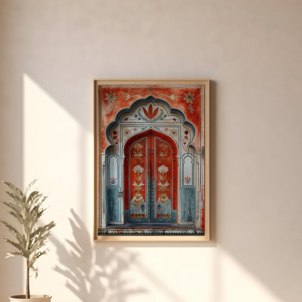 Vintage Indian Exterior ornate digital painting