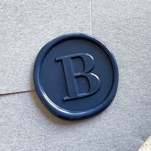 Sello de cera con inicial única personalizada, sello de sellado con iniciales para invitaciones de boda, kit de sellos de cera, sellos con logotipo de boda