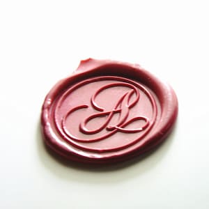 Custom Initial Wax Seal Stamp,Elegant Alphabets Wax Stamp For Wedding Invitation