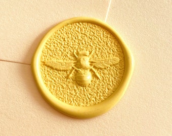 3D Bee wax seal stamp relief bee wax seals -3D wedding invitation wax sealing stamp for holiday gifts and gift wrapping