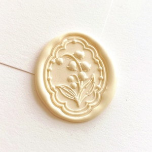 3D Maiglöckchen Wachssiegel Stempel Relief Blume Wachssiegel 3D Hochzeitseinladung Wachssiegel Geschenkverpackung Wachsstempel Geschenk für Sie