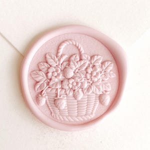 3D Aardbeienmand lakzegelstempel huwelijksuitnodiging lakzegels kit verjaardagscadeau zegelstempel cadeau voor haar