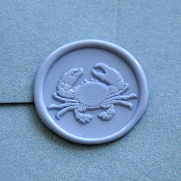 Crab wax seal stamp crab wax sticks gift wrapping wax stamp beach wedding wax seals kit