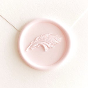 3D Feder Wachs Siegel Stempel für die Hochzeitseinladung Wachssiegel Kit Hochzeit Menü Versiegelung Stempel Feiertagsgeschenk für ihren Umschlag Siegelstempel
