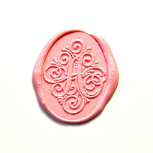 Personalize oval single initial with flower pattern wax seal stamp wedding invitation wax seal kit party stamps