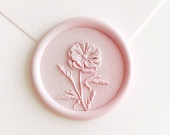 3D flower wax seal stamp for wedding invitation wax seals kit wedding menu sealing stamp holiday gift for her