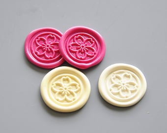 Sakura mini wax seal stamp-sakura wax seals-wedding invitation wax seal kit-bullet Journal stamp-envelope seals