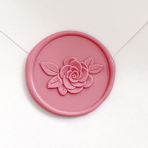 3D Rose Wachssiegel Stempel für Hochzeitseinladung Blumen Wachssiegel Hochzeit Sitzplatz Karte Wachsstempel Urlaubsgeschenk für Sie