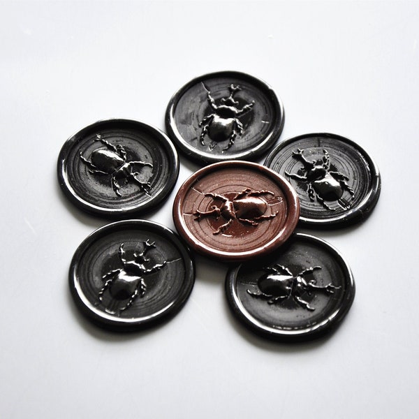 3D beetle Self Adhesive Wax Seals-holiday wax seal stickers party Adhesive wax seal stickers for gift wrapping