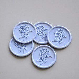 66 Color-Rose Wax Seals-wedding invitation wax seal stickers-Peel and Stick Self-Adhesive rose wax seals for gift wrapping