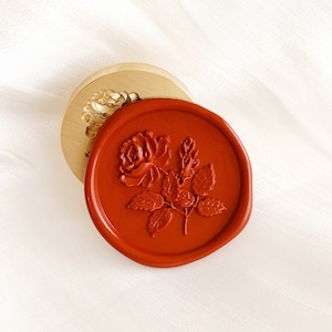 3D Rose Wax Seal Stamp: Wedding Invitation Sealing Kit